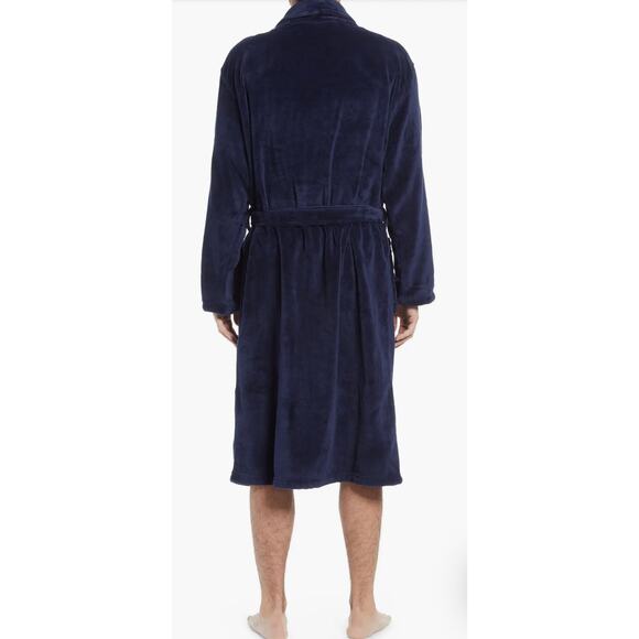 Polo Ralph Lauren Plush Fleece Robe – Navy One Size WinterEssentials HolidayGift - Picture 2 of 8
